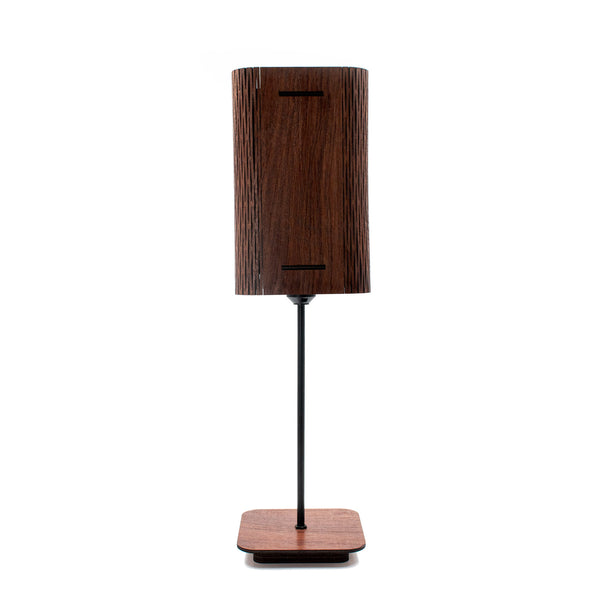 Bureaulamp donker hout 