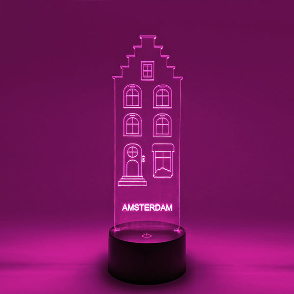 Amsterdams grachtenpand lampje