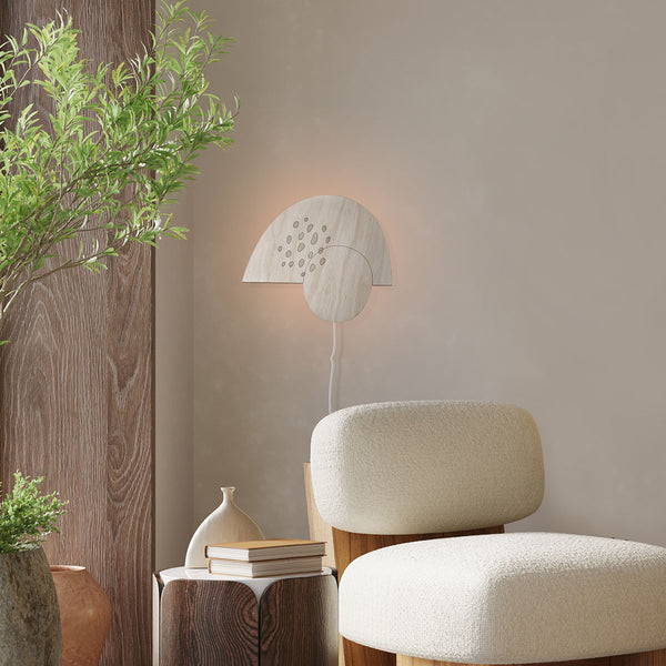 Japandi wandlamp Shimeji
