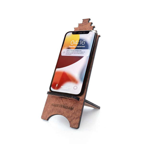 Telefoonhouder Amsterdams grachtenpand